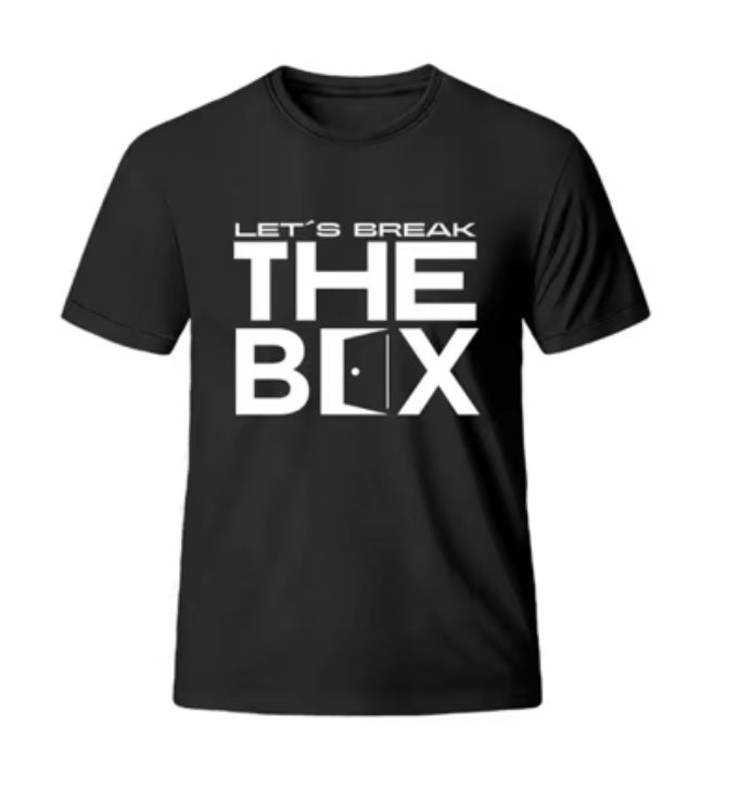 Black Lets Break the Box Tee